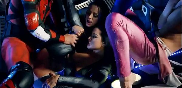  Power Rangers cosplay and group fuck with pornstars